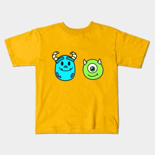 Monsters Inc Chibi Mike and Sulley Kids T-Shirt